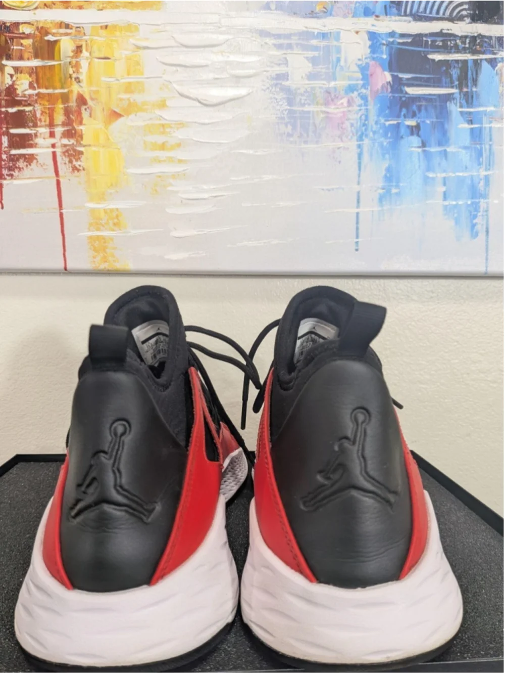 Jordan Formula 23 Shoes Mens Size 11.5 Black Red Mid Top Sneakers 881465-018